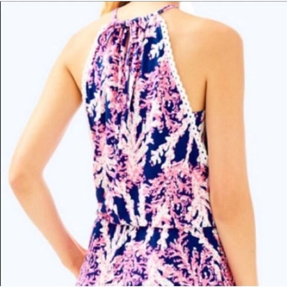Women's Lilly Pulitzer Beyond The Reef Romper Size Small - Picture 8 of 8